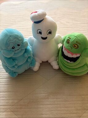 Ghostbusters Plush Set - Green, White & Aqua Soft Toys